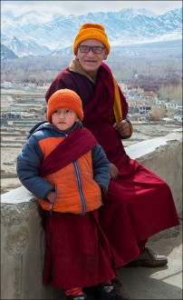 An orphan, Buddhist monk and his elderly caretaker.